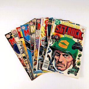 Vintage 60s/70s War Comic Book Lot - Sgt Rock & Men of War